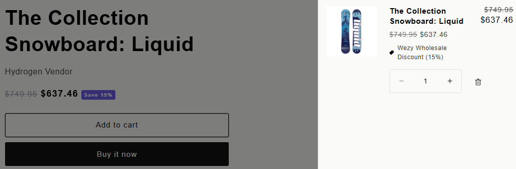 Wholesale Result Storefront